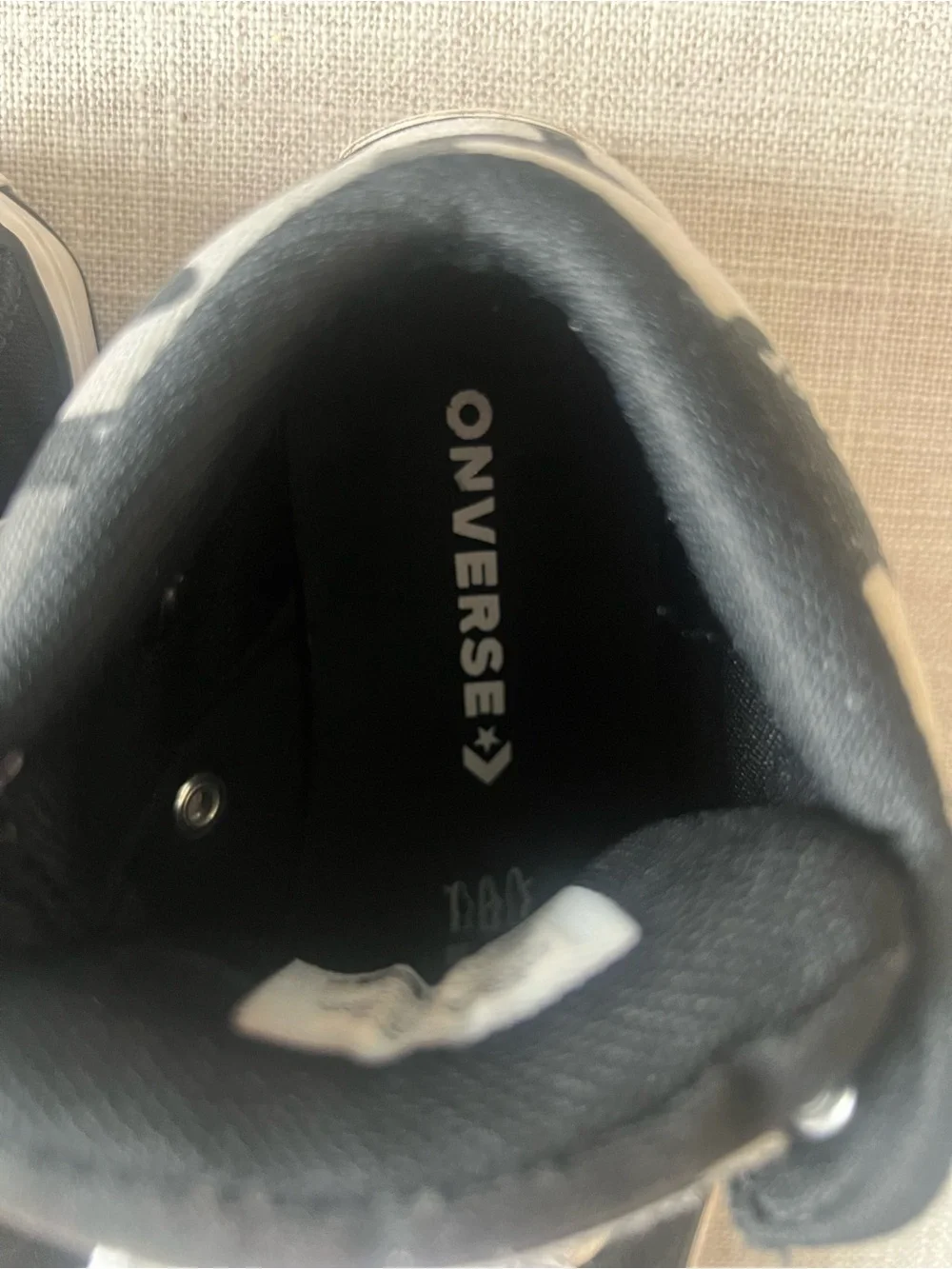 Converse Black/White Camo Sneakers, boys/kids 1, mid top streetwear school